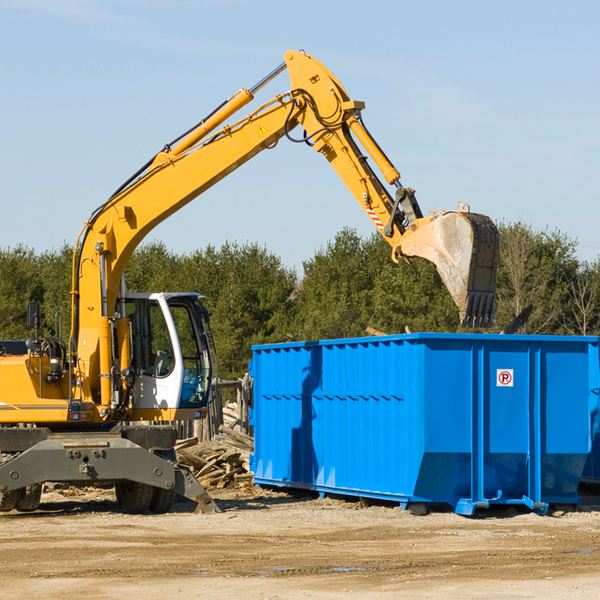 what size residential dumpster rentals are available in Strathmore NJ